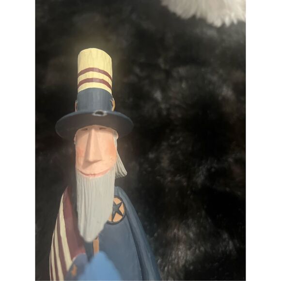 WILLIRAYE STUDIO "WALKING THE HOG" - UNCLE SAM, WALKING A PIG 10" patriotic - Picture 6 of 10